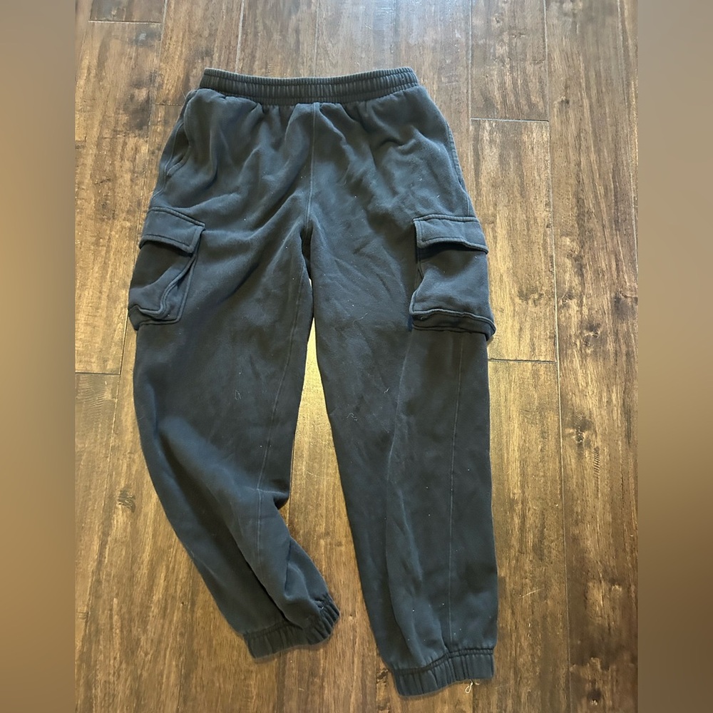 Hollister Black Cargo Jogger Pants